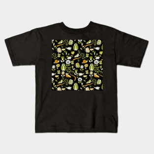 My Garden Friends - On Black Kids T-Shirt